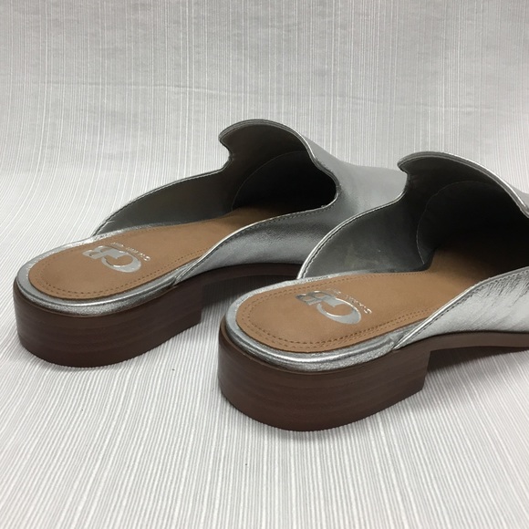 Gianni Bini New Slide On Silver Shoes - Picture 6 of 8